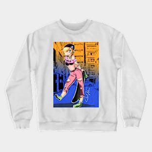 Piper Punk Skater (Background) Crewneck Sweatshirt